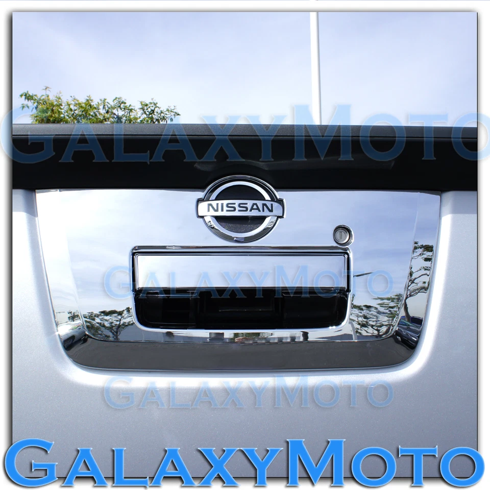 Triple Chrome Mirror+4 Door Handle+Full Tailgate Cover for 13-19 Nissan Frontier - Image 2 of 3