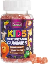 Kids Multivitamin Gummies - Daily Vitamins for Kids, Vitamin C, D3, Zinc Immune