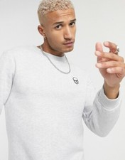 NWT - BOLONGARO TREVOR Men's 'SKULL' Heather Gray PULL-OVER SWEATSHIRT - L