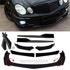 For Mercedes-Benz W211 Front Bumper Lip Splitter Lower Spoiler Body Kit Glossy