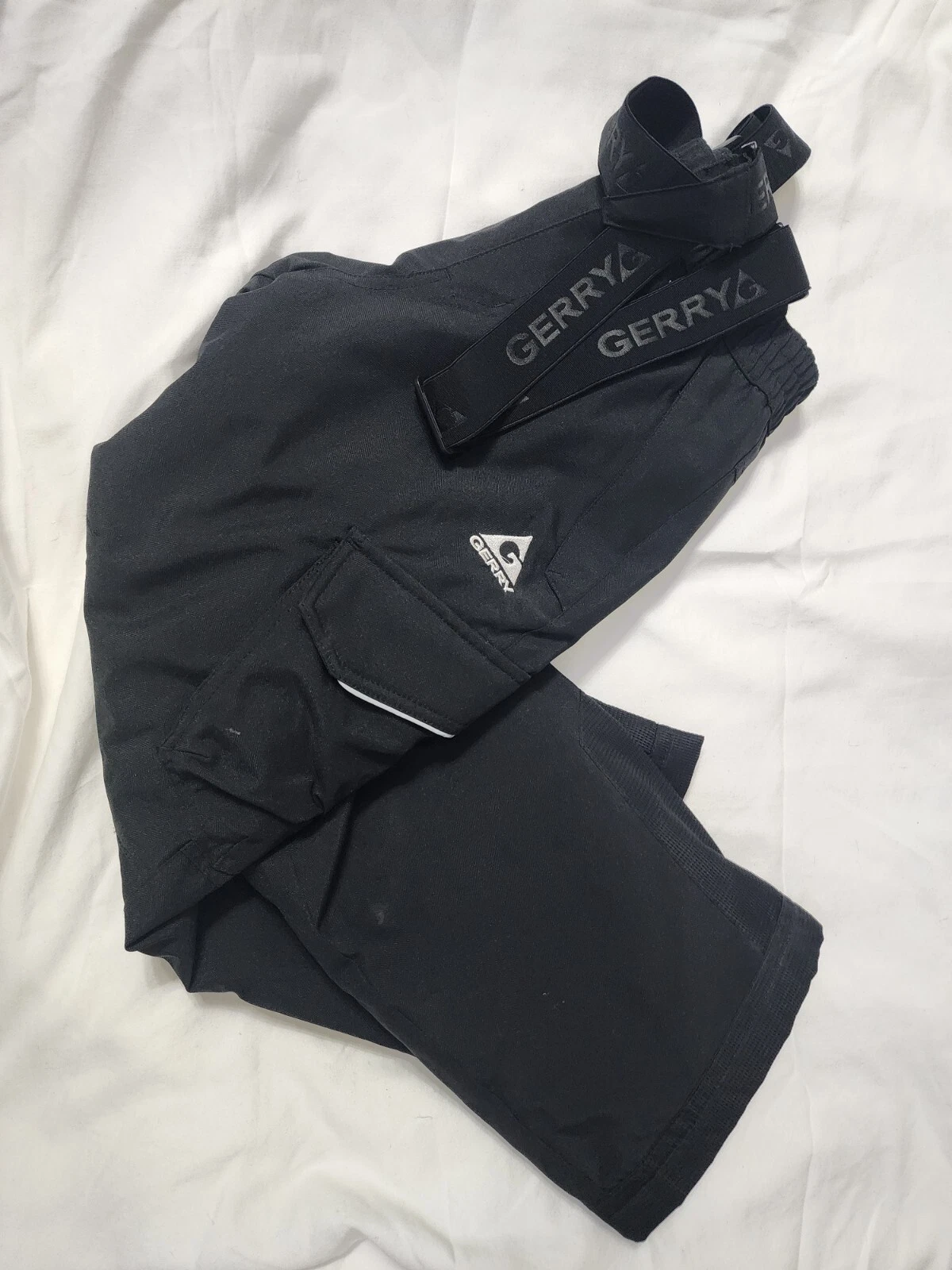 Gerry Snow Pants Ski Winter Overalls Youth Kids Size Small 7/8 Black