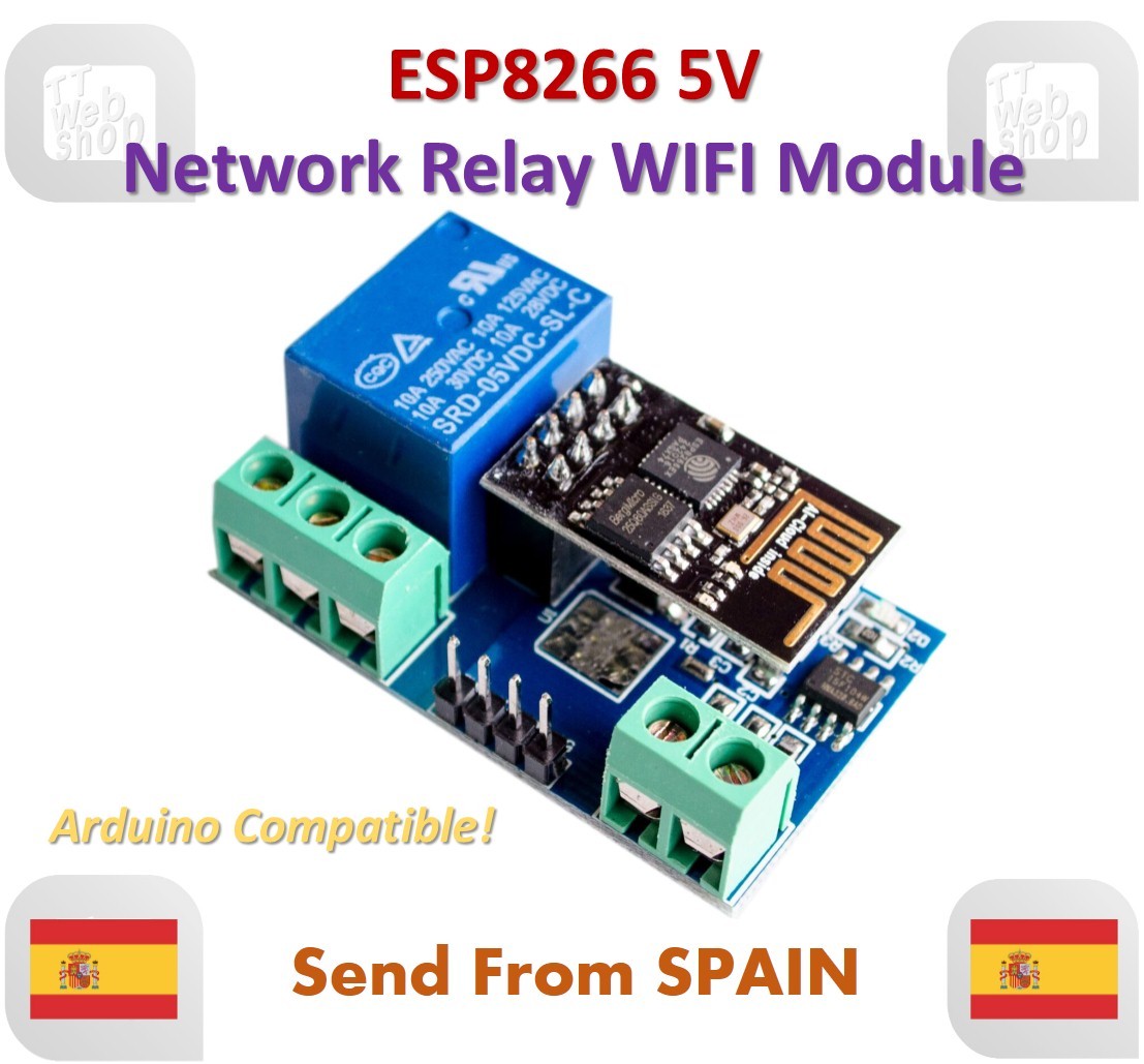 Módulo de retransmisión WiFi ESP8266 5V cosas hogar inteligente interruptor teléfono aplicación