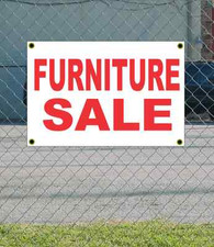 2x3 FURNITURE SALE Red  White Banner Sign NEW Discount Size  Price FREE SHIP