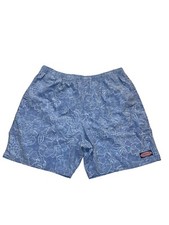 Vineyard Vines Mens XL Blue Floral Lined Trunks Board Shorts Swimsuit