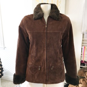 guess leather jacket with fur