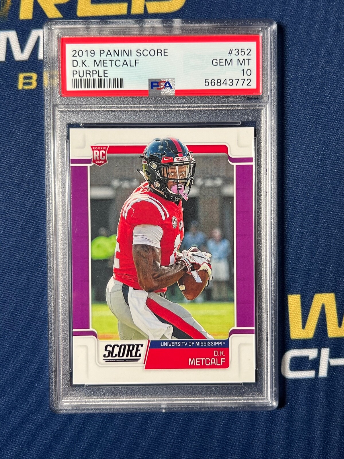 DK Metcalf Panini Score #352 Purple