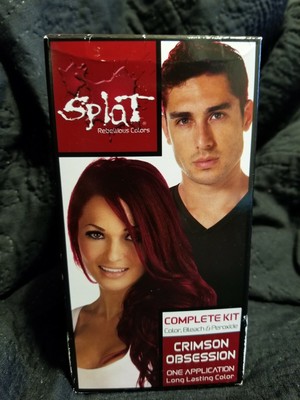 Splat Rebellious Colors Semi Permanent Hair Dye Crimson Obsession Red 857169020352 Ebay