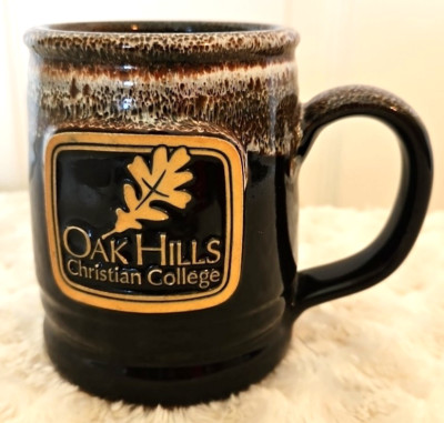 Deneen Pottery Hand Thrown Pottery Brown Mug Oak Hills Christian College 2023 US