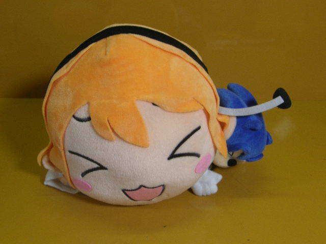 Love Live Sunshine Rin Hoshizora Sonic Hyper Jumbo Nesoberi Big Plush Doll  Japan