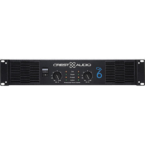 Crest Audio CREST AUDIO CA 6 1500W Power Amplifier (Made in Crest Audio CREST AUDIO CA 6 1500W Power Amplifier (Made in