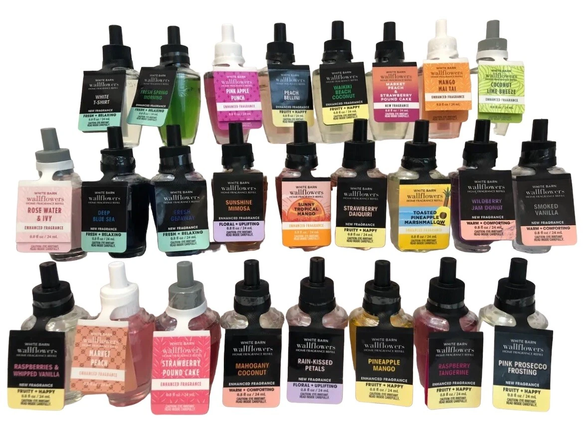 Bath Body Works 6 Pack Wallflowers Mystery Sampler Fragrance Refills No Label