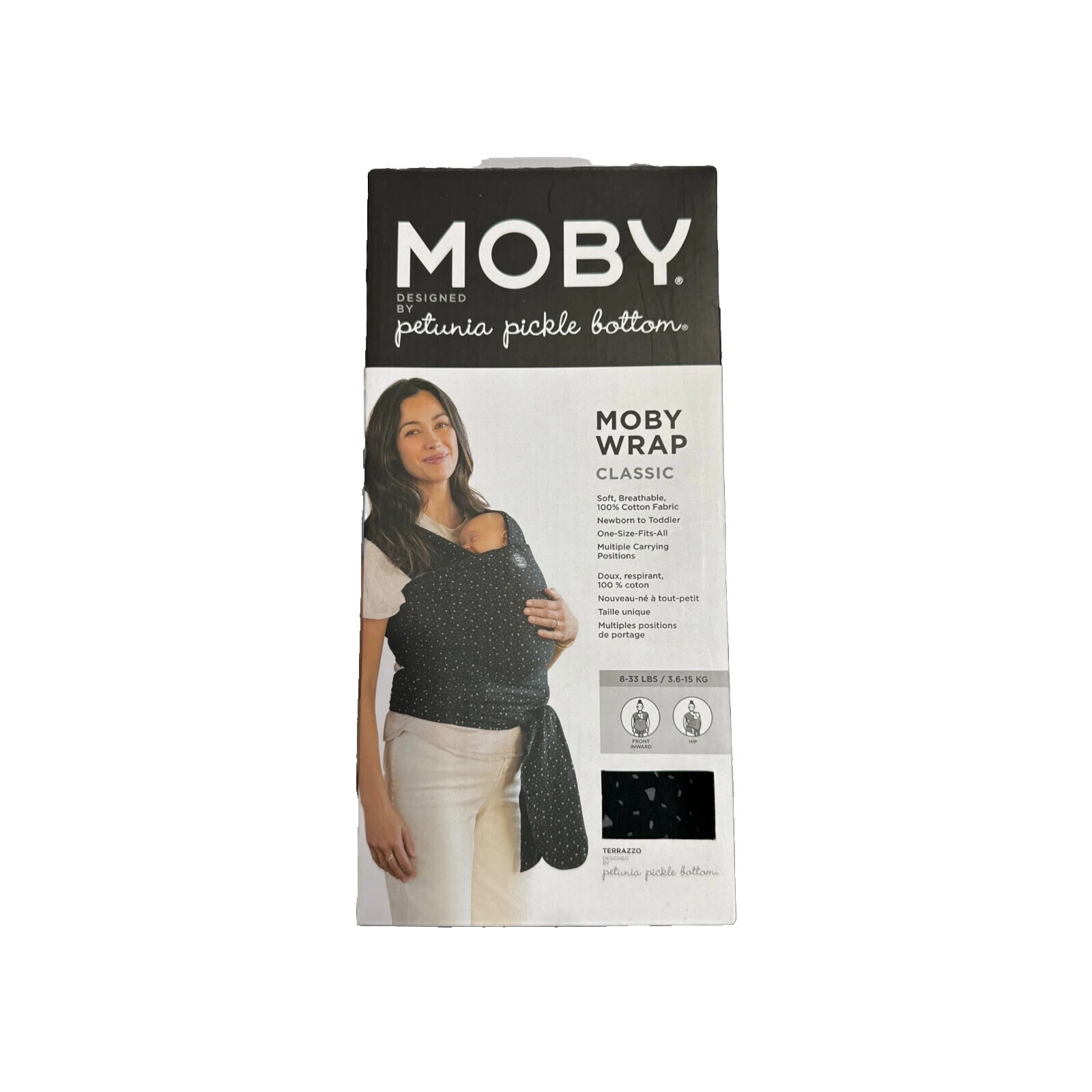 Los portadores de bebés bebé algodón Moby Wrap