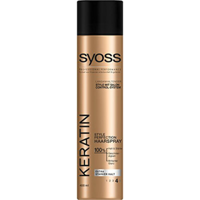 Spray Coiffant Syoss Style Perfection Kératine - Maintien Extra Fort, Neuf