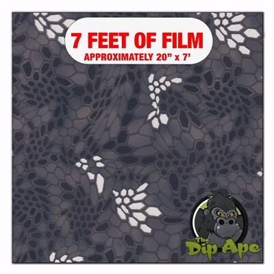 Hydrographic film Wasp Hex Grey hydro dipping 7' x 20'' hydro dip