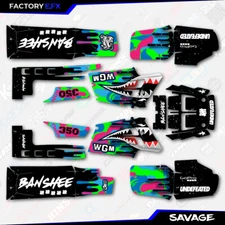 CMGK Savage Camo Racing Fender Graphics Kit fits Yamaha Banshee 350 Twin