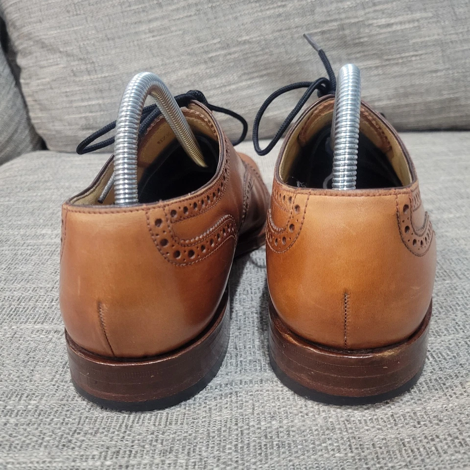 Zapatos para hombre Charles Tyrwhitt color tostado nogal brogue con cordones Oxford talla 7J Foto 4 de 4