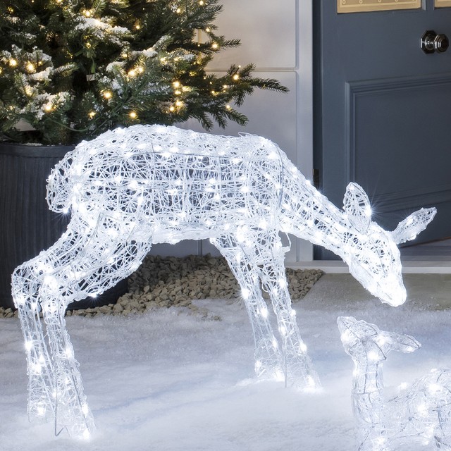 deco noel exterieur biche
