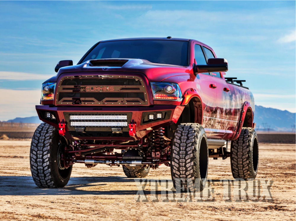 Painted Pocket Rivet Fender Flares Set For 10-18 Dodge Ram 2500