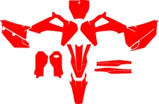 Husqvarna TC FC 125  250 450 / 2018 2019 2020 vector template a escala real 1:1