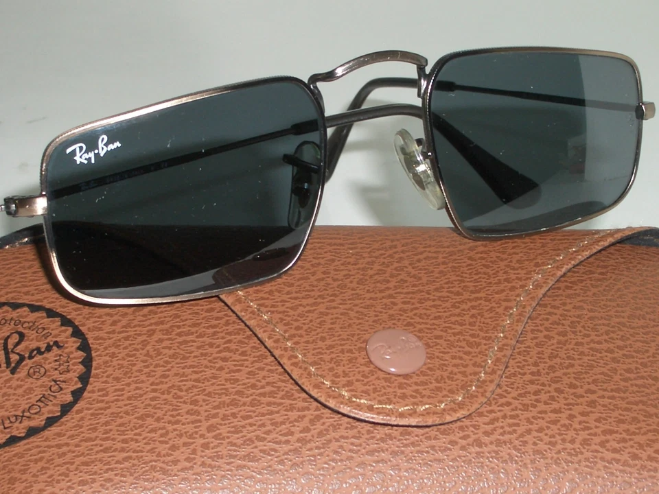 GAFAS DE SOL RAY BAN RB3957 JULIE PELTRE TONO GRIS AZULADO CRISTAL LENTES MEDIO OJO Foto 4 de 4