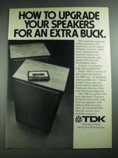 1974 TDK ED Cassette Ad - How to Upgrade Your Speakers