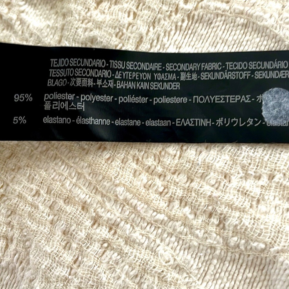 ZARA NWOT Hawaiian Floral PUFFY SLEEVE OFF SHOULDER BODYSUIT Size Medium thumbnail 6