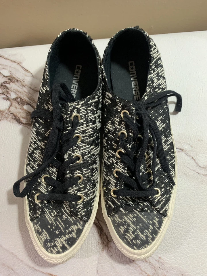 Converse Gemma Ox Winter Knit Chuck Taylor All Star Size 8 Womens 553450C - Image 2 of 4