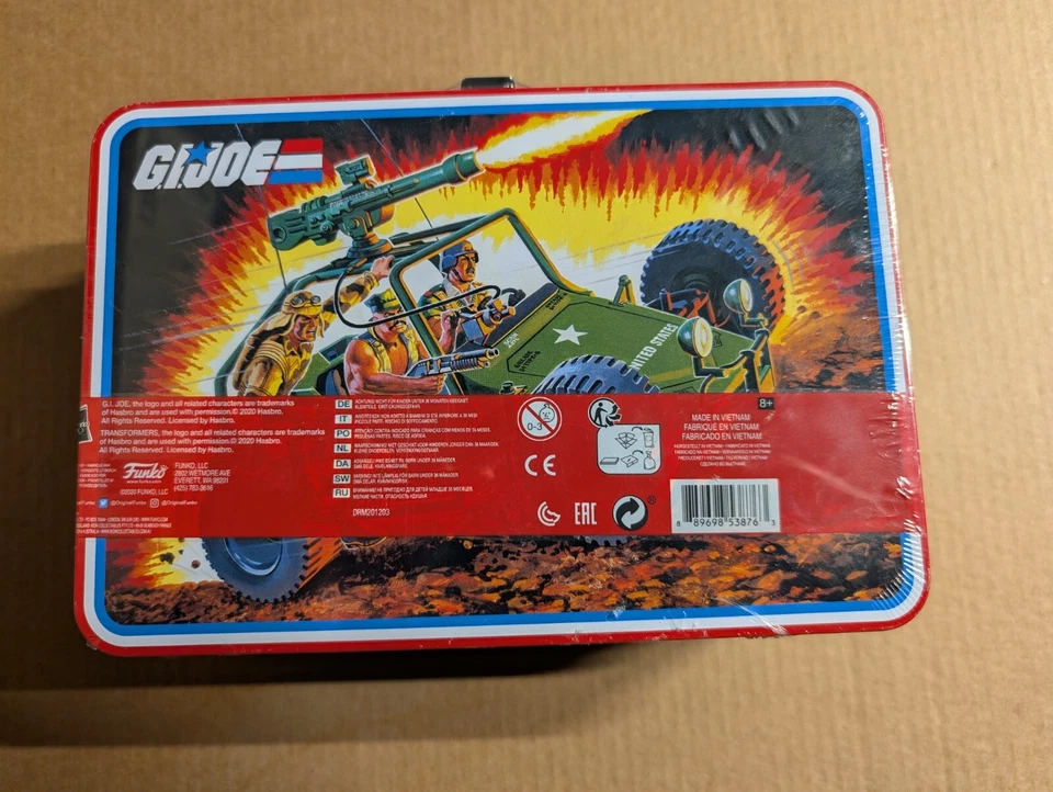 NEW Transformers GI Joe Collector's Edition Metal Tin Lunch Box Funko Pop 2020 - Image 3 of 4