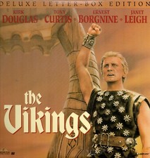 The Vikings Laserdisc Kirk Douglas Deluxe Letter Box Edition