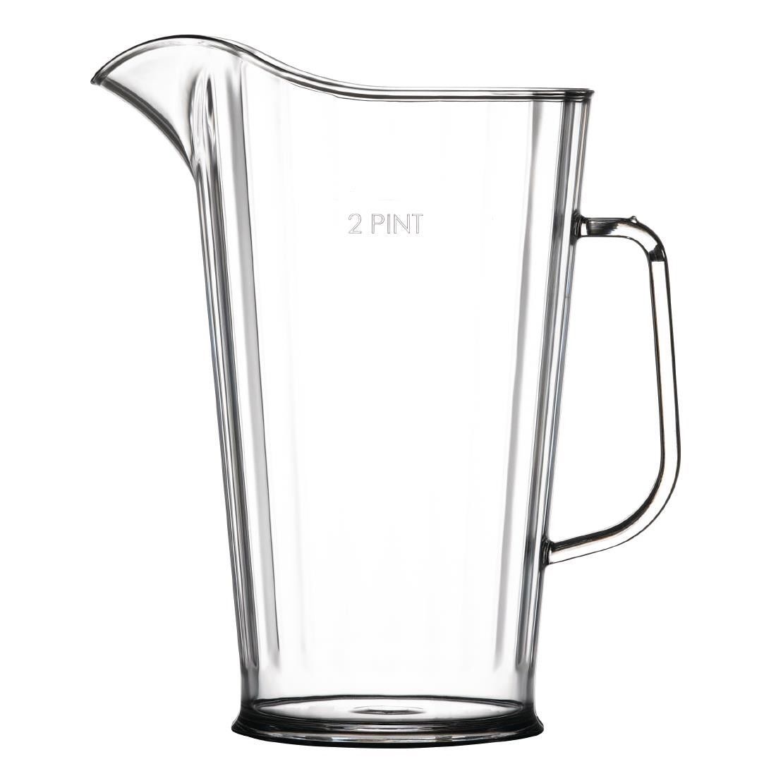 Beer Jug CE Stamped Shatterproof Elite 2pt Polycarbonate Plastic Pitcher 4 Pack