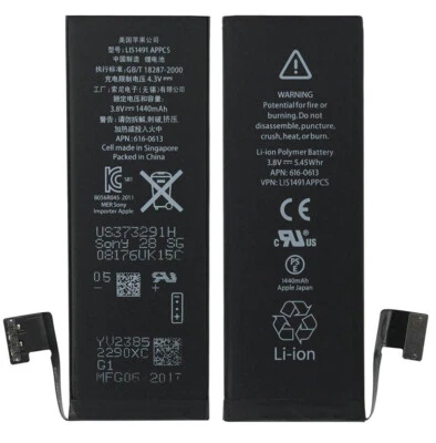 APPLE Geniune Replacement Battery For iPhone 5 (1440mAh)+Free Tools 2021 UK Delivery
