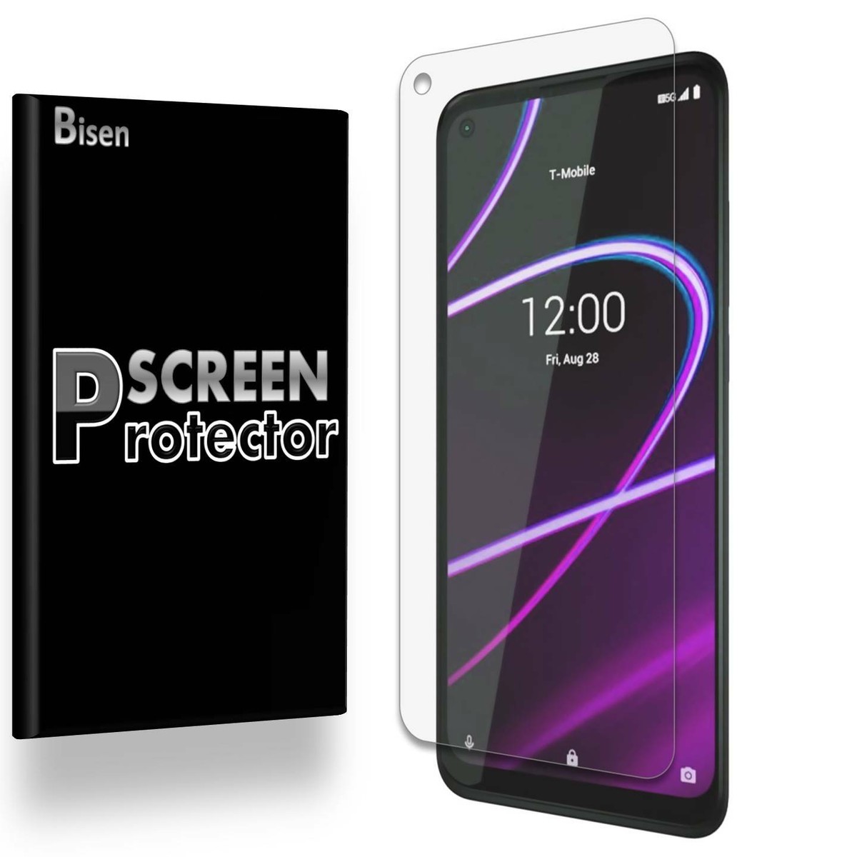 4-PACK BISEN] HD Clear Screen Protector Guard Shield For T-Mobile