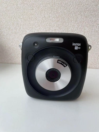 FujiFilm instax SQUARE SQ10 Instant Film Camera Digital Cheki Tested Black