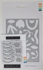 Concord  9th Playful Pieces Stamp  Die Set
