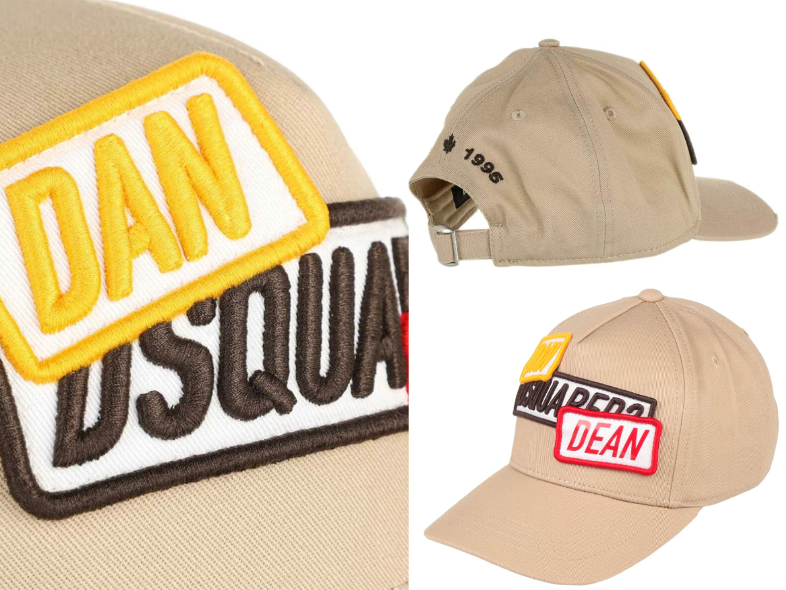 Dsquared2 Dan Dean Gabardine Icon Baseball Cap Trucker Hat New