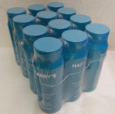 Harry's 2 in 1 Shampoo & Conditioner Anti-Dandruff 14 oz 12 BOTTLES FAST SHIP