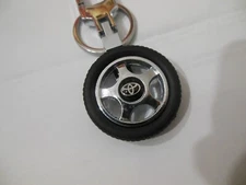 TOYOTA   Logo * High performance Tire  * Keychain  Silver  Tone * Free  Shipping