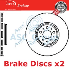 2x Apec Braking 336mm Vented EO Quality Replacement Brake Discs (Pair) DSK2424