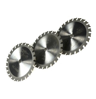 3 x Kreissägeblatt Ø115mm x 24Z für Mini-Handkreissäge Bohrung - 10mm Sägeblatt