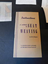 H.H. Perkins Co. Chair Seat Weaving Instruction Booklet and more