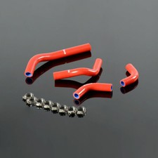 Fit For 2004-2009 Honda CRF250 CRF250X CRF250R Red Silicone Radiator Hose Kit