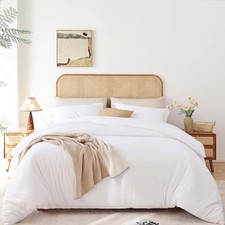 Duvet Cover Set Size - 2 Piece Luxury Soft Cooling Duvet Cover with Twin White