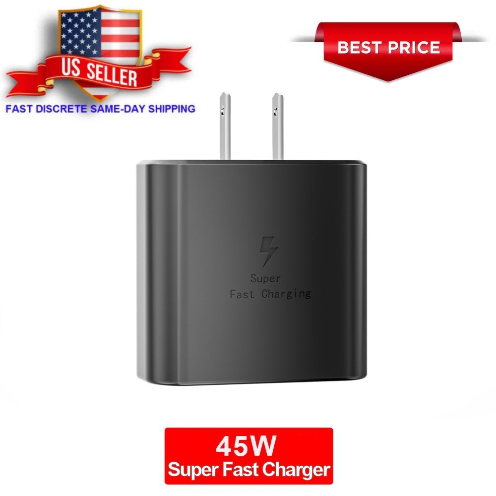 45W Power Adapter Fast Charger For Samsung Galaxy S26/25/24/23/22 Type C cable