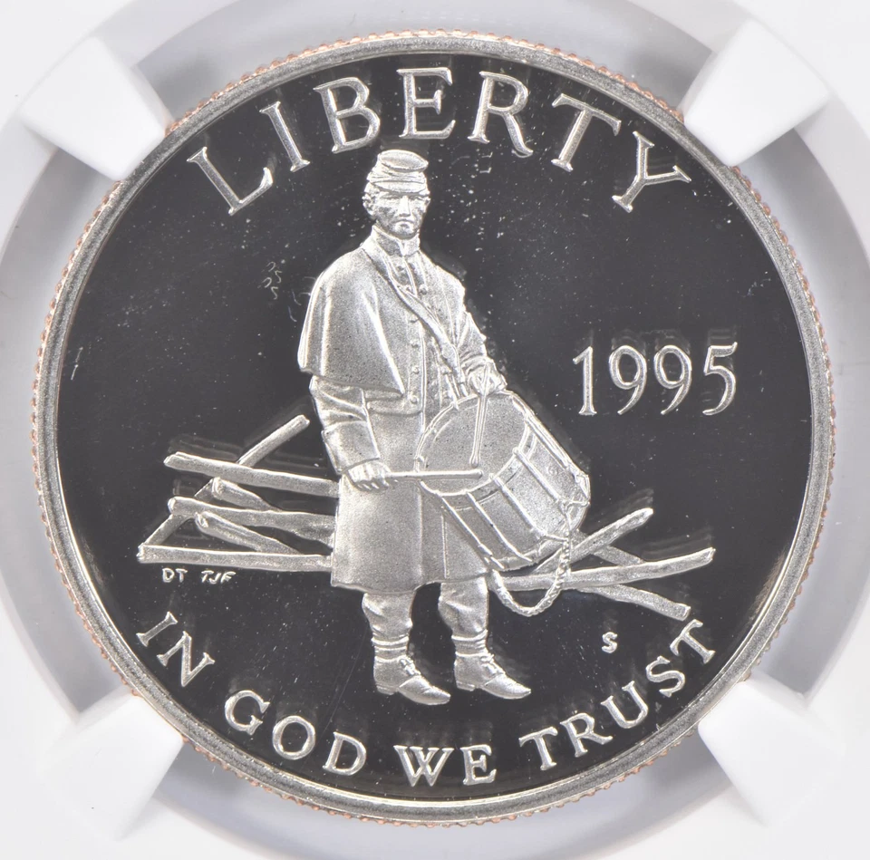 1995-S Civil War Battlefield Commemorative Half Dollar PF70 UC NGC *6857 - Image 3 of 4