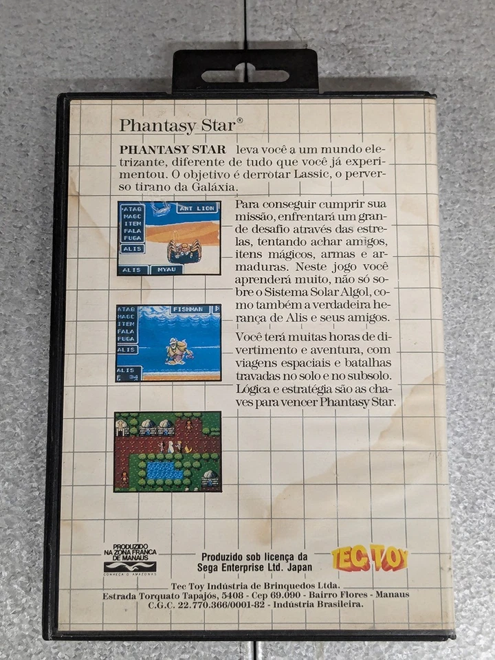 Phantasy Star Master System Tec Toy (Brazil) version, very rare! Good condition! - Image 2 of 4
