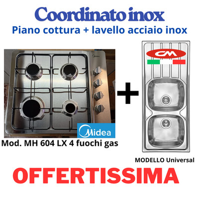 Stainless Steel Built-in Series Hob and Sink