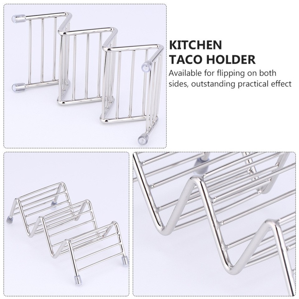 2 Pieces Tortilla Rack Mexican Pancake Stainless Steel Taco Holders ...