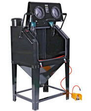 350L Sandblasting Cabinet with Dust Extractor Abrasive Grit & Shot Blaster