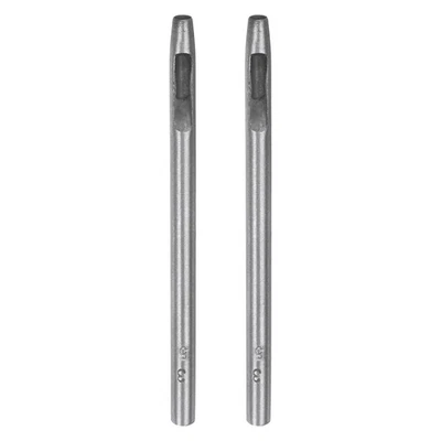 2pcs Hollow Punch Tool 3.5mm Round Hole Punch Carbon Steel for Belts Leather - Imagen 1 de 4