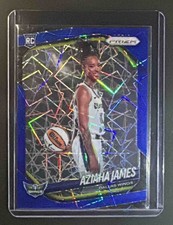2025 Panini WNBA Prizm Aziaha James #83 RC Blue Lazer Wings